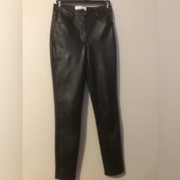 Aritzia Wilfred The Melina Pant Vegan Leather High Waisted - Picture 3 of 4